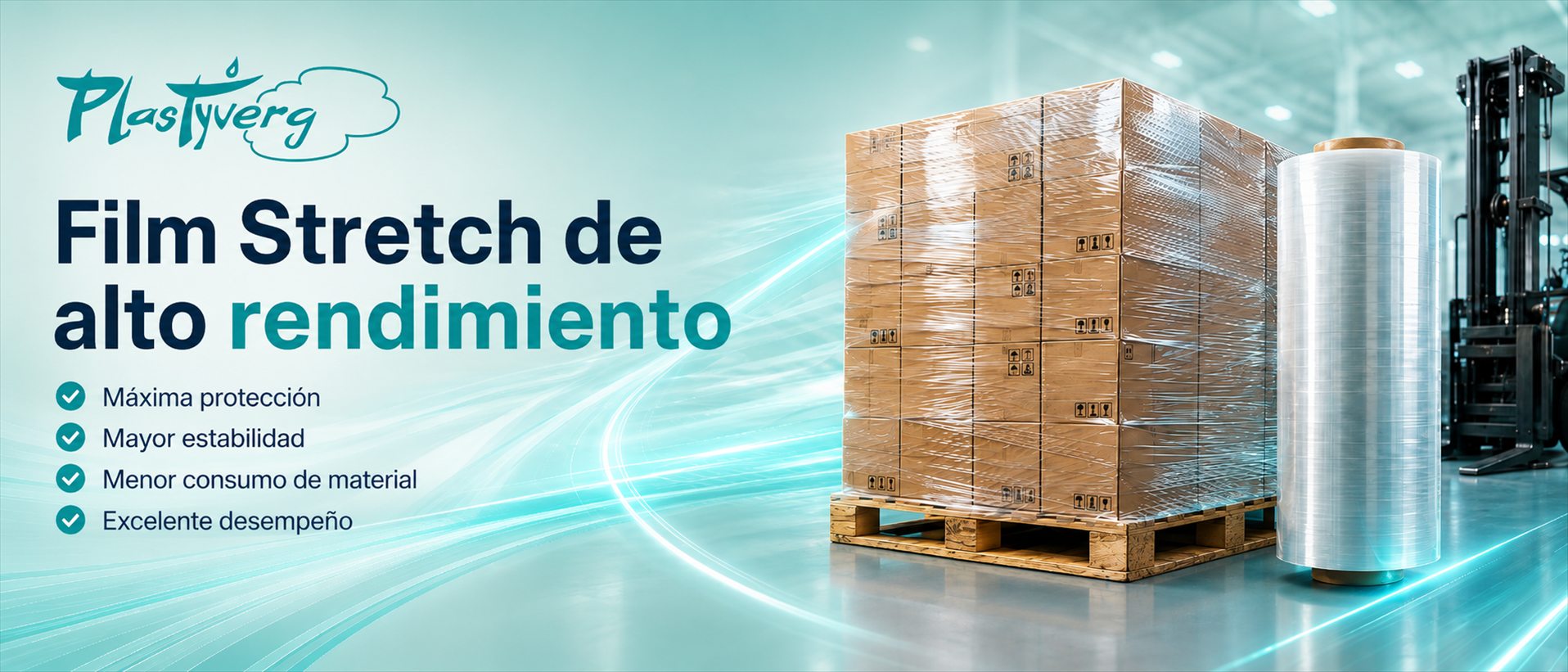 Film Stretch de alto rendimiento: máxima protección, mayor estabilidad, menor consumo de material, excelente desempeño.