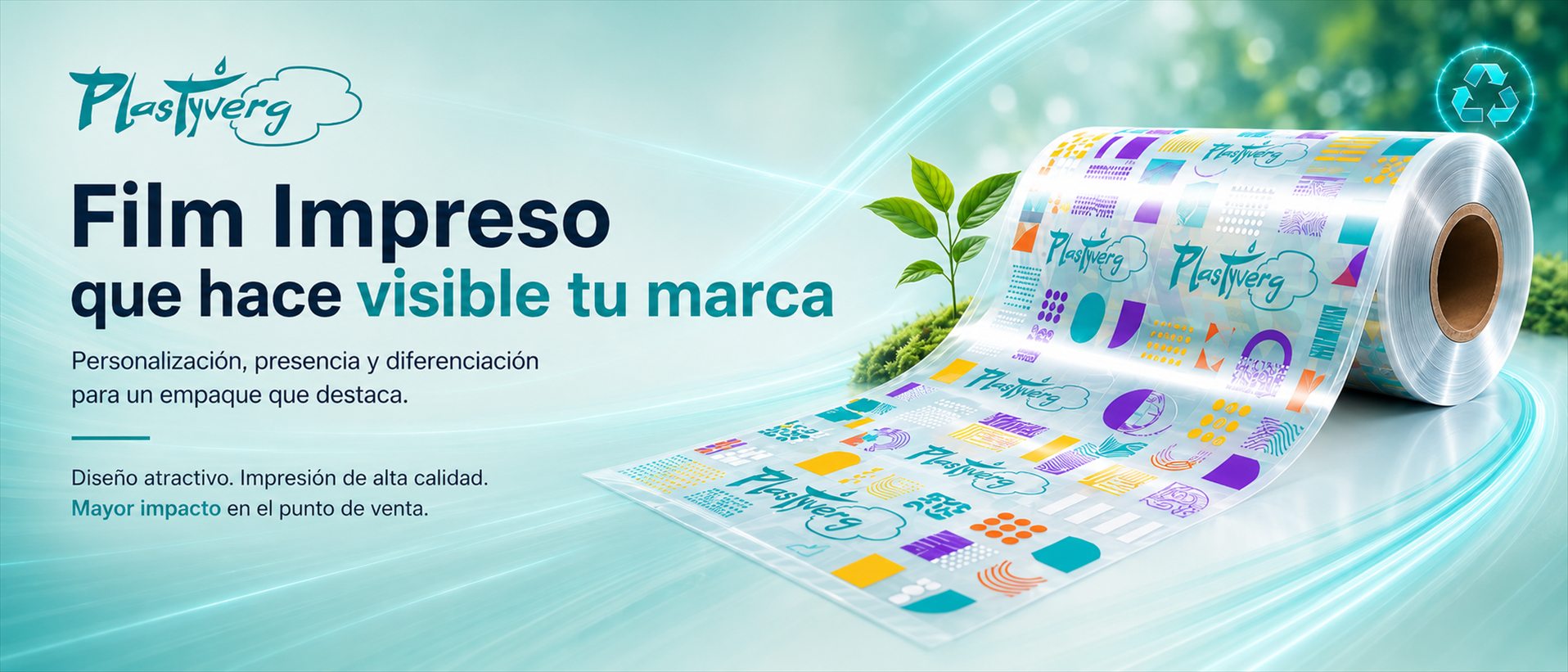 Film Impreso que hace visible tu marca. Personalización, presencia y diferenciación para un empaque que destaca.
