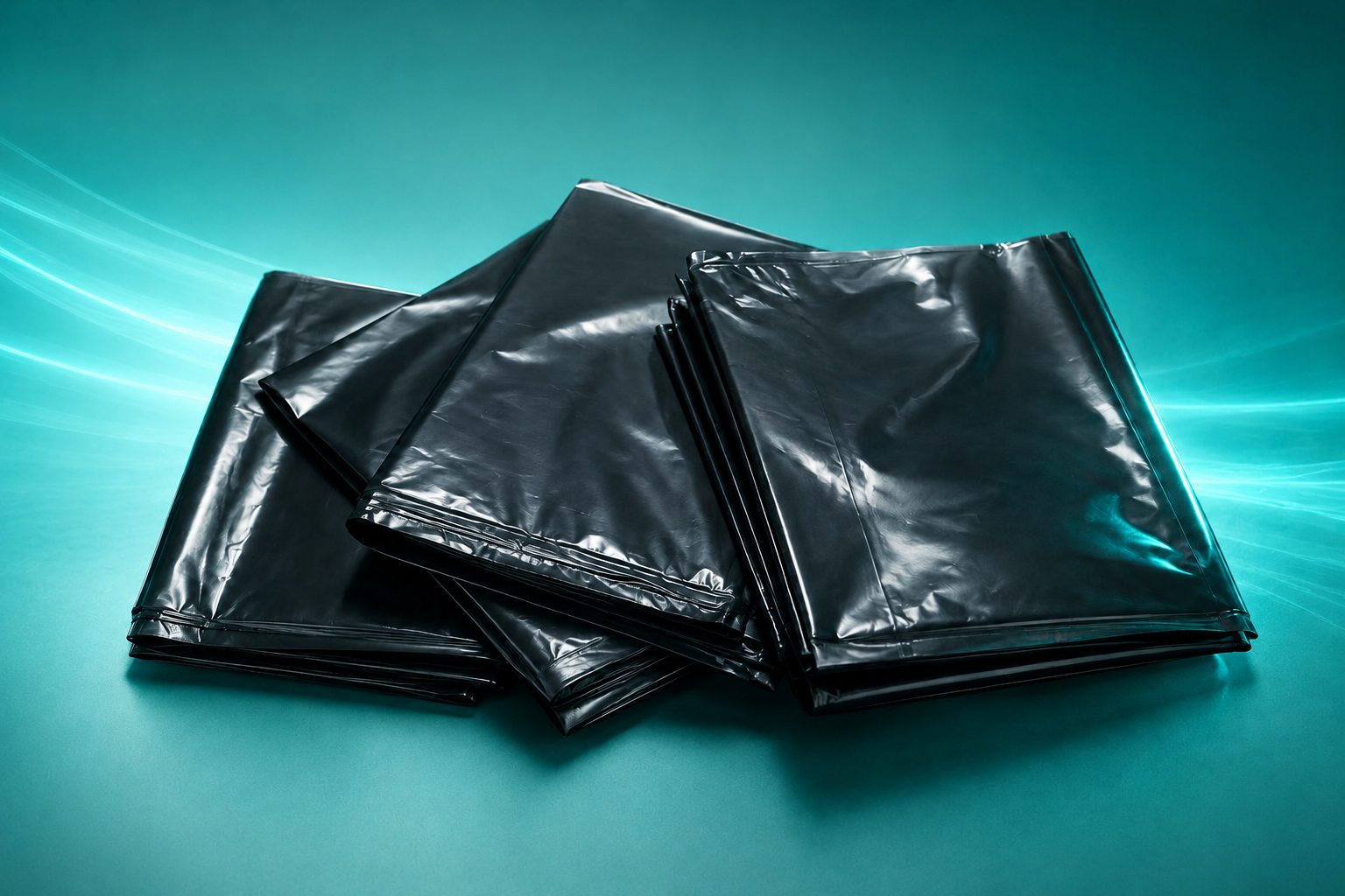 Bolsas de basura negras de alta resistencia