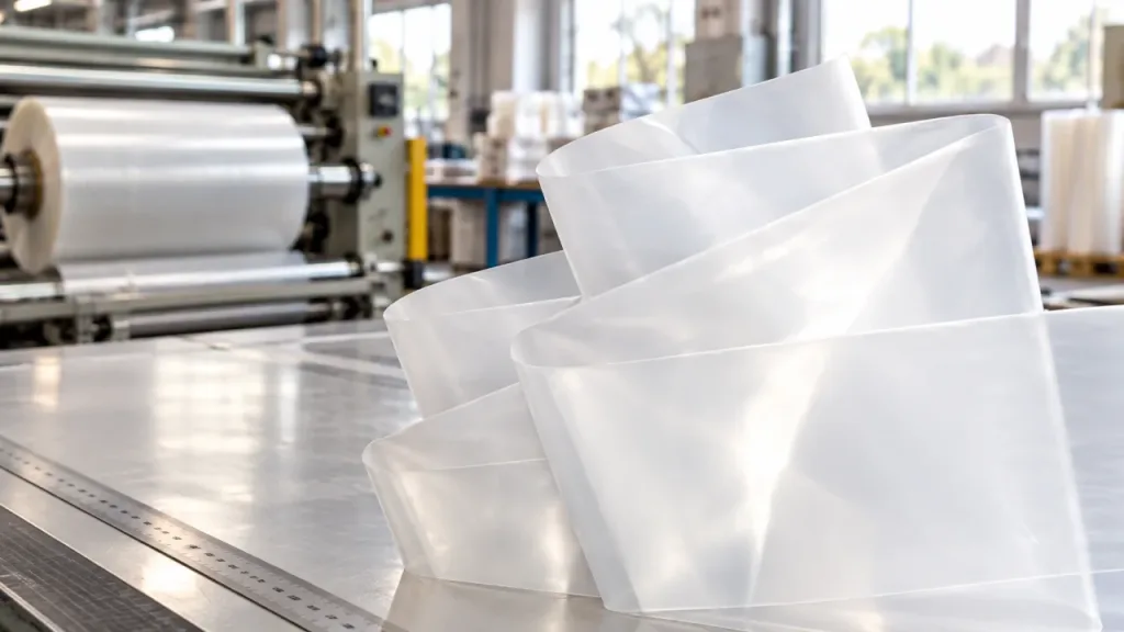Láminas de Polietileno para Cubrir Pallets y Otros Productos en contexto industrial